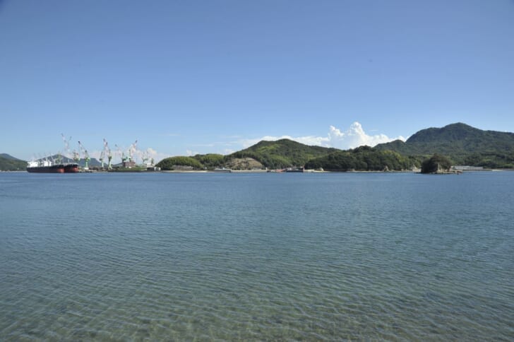 生口島南岸からの眺め