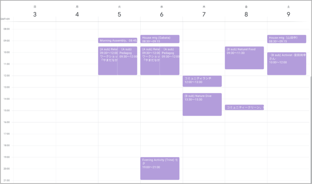 CMC-schedule